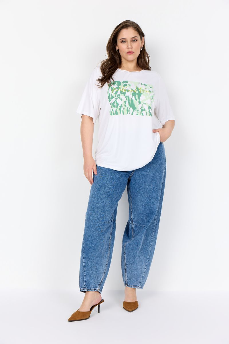 Locker geschnittenes T-Shirt mit Grafikprint
