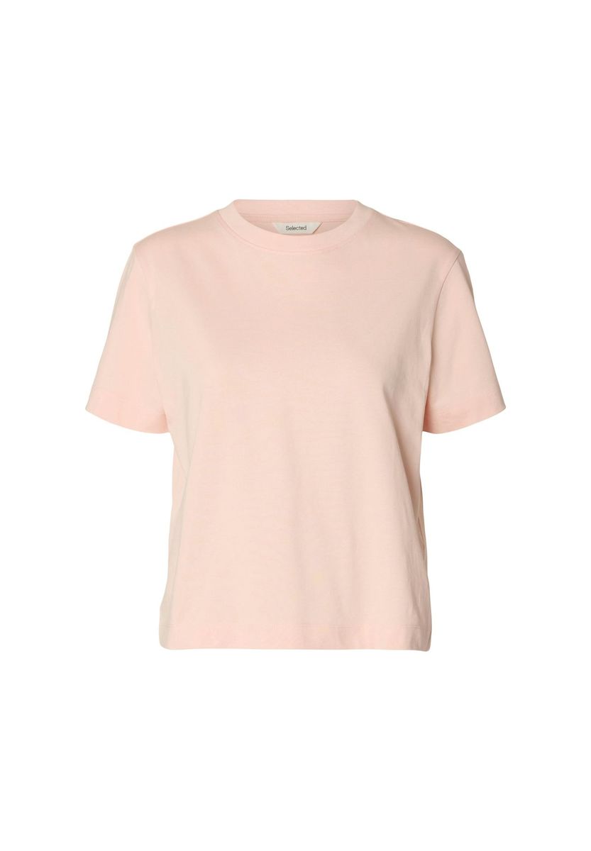 Locker geschnittenes T-Shirt aus Baumwollmischung