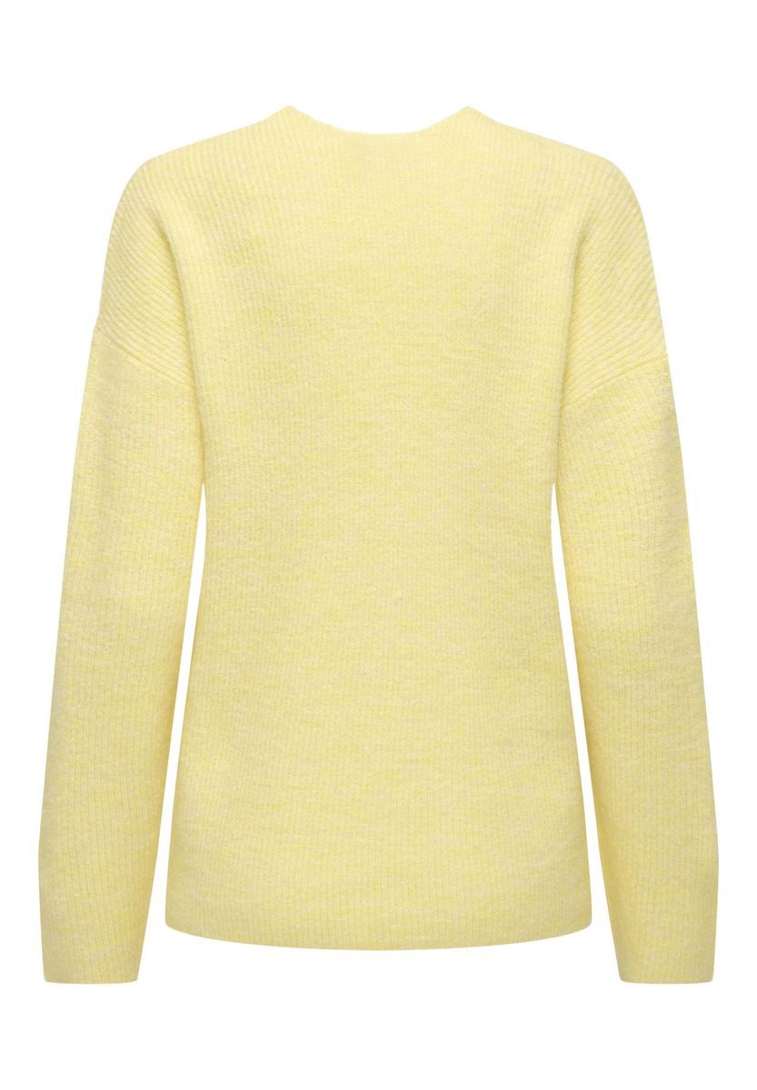 Lässiger Strickpullover mit V-Ausschnitt