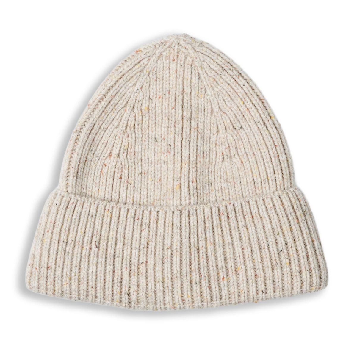 Klassische gerippte Tweed-Beanie