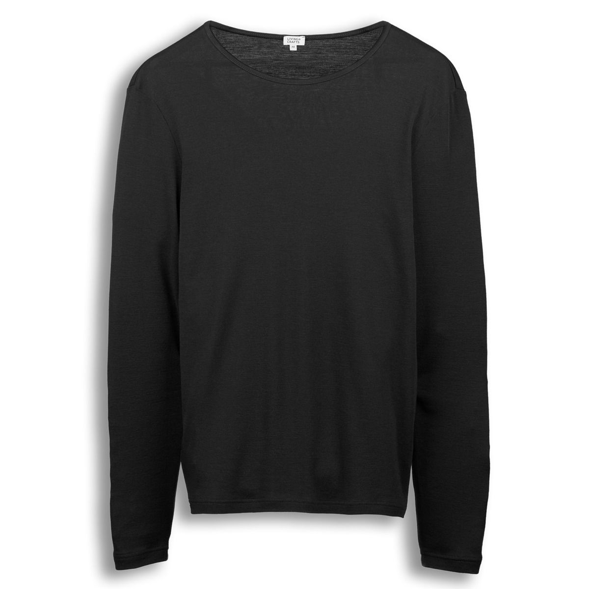 Minimalistisches Langarmshirt aus Bio-Wolle-Baumwolle