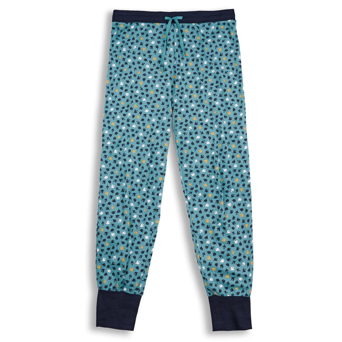 Gemusterte Lounge-Hose aus Bio-Baumwolle