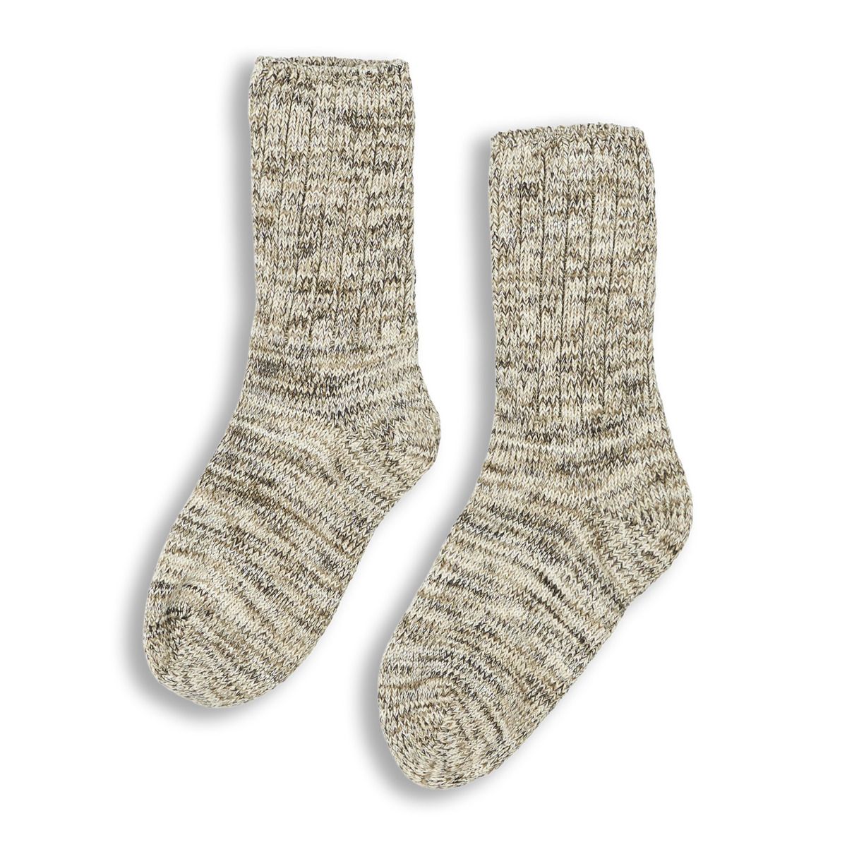 Strukturierte Mouliné Bio-Baumwoll Socken