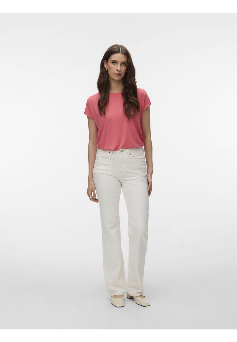 Locker geschnittenes, leichtes Strick-T-Shirt