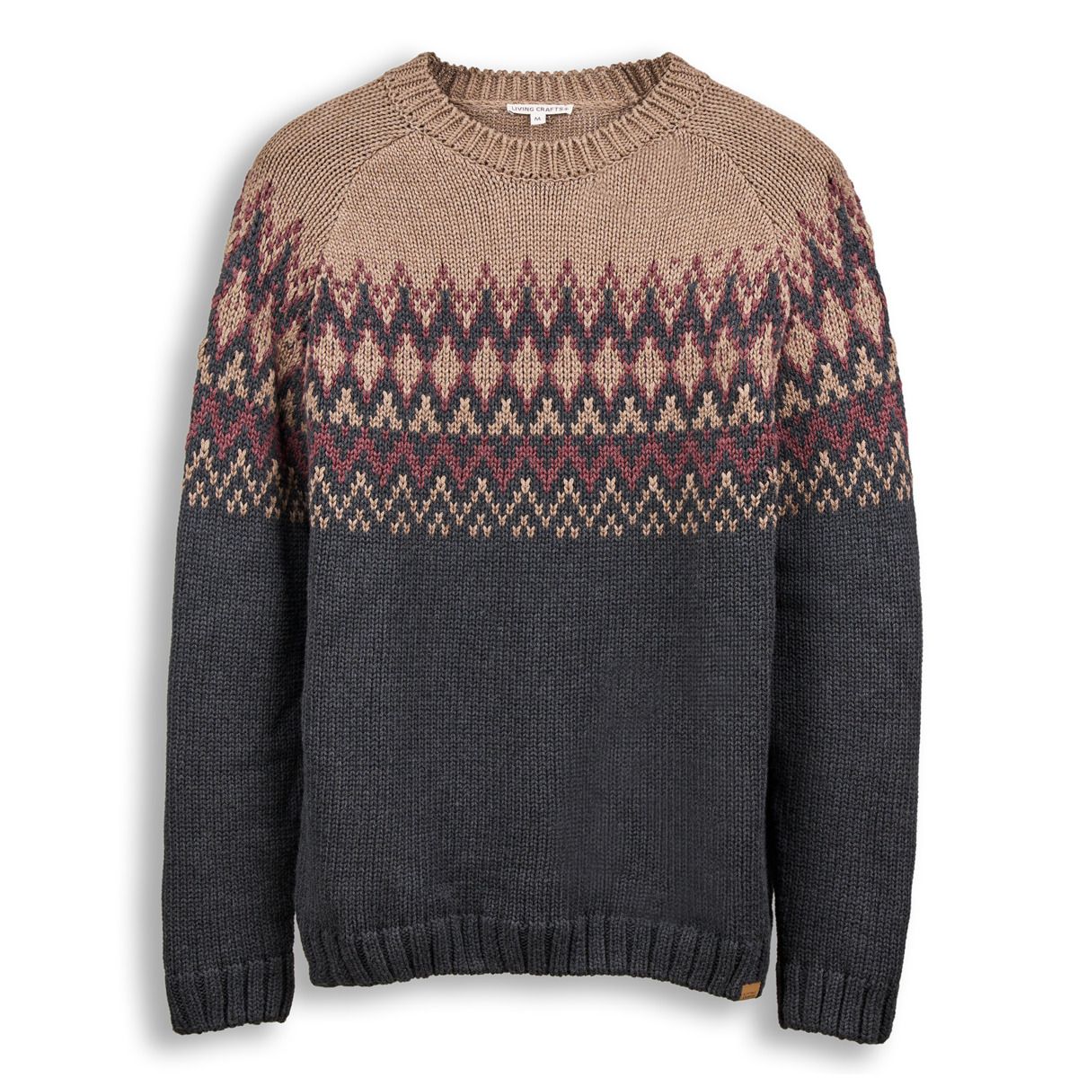 Traditioneller Jacquard-Strickpullover