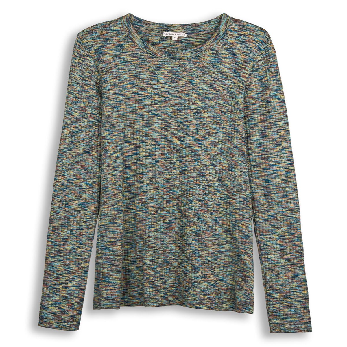 Langarmshirt mit Space-Dye-Muster