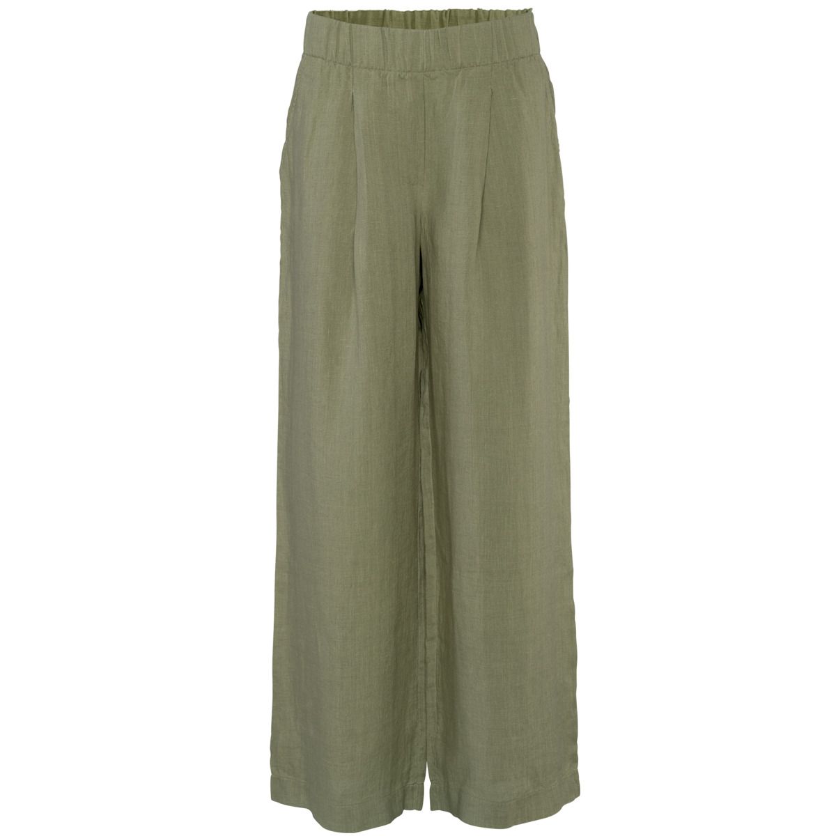 Weit geschnittene Leinenhose