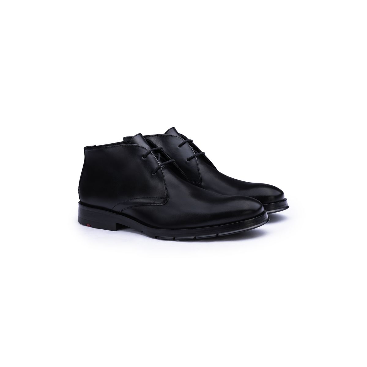 Elegante Glattleder Desert Boots