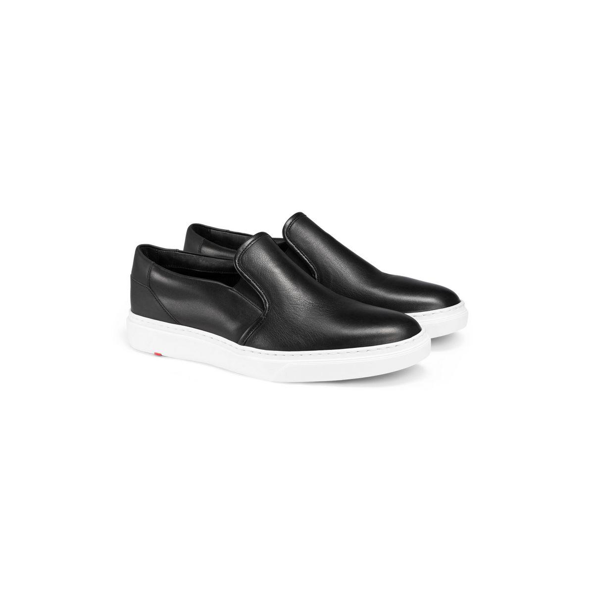 Minimalistische Leder-Slipper zum Hineinschlüpfen