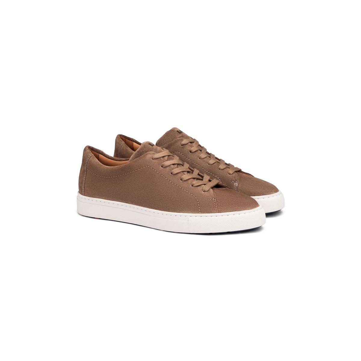 Klassischer Rauleder Low-Top Sneaker