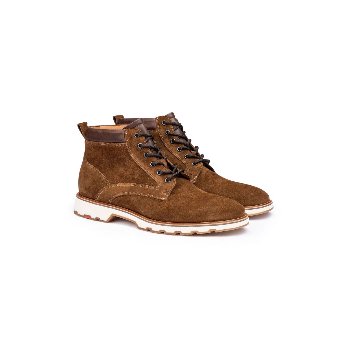 Rauleder Schnürstiefeletten