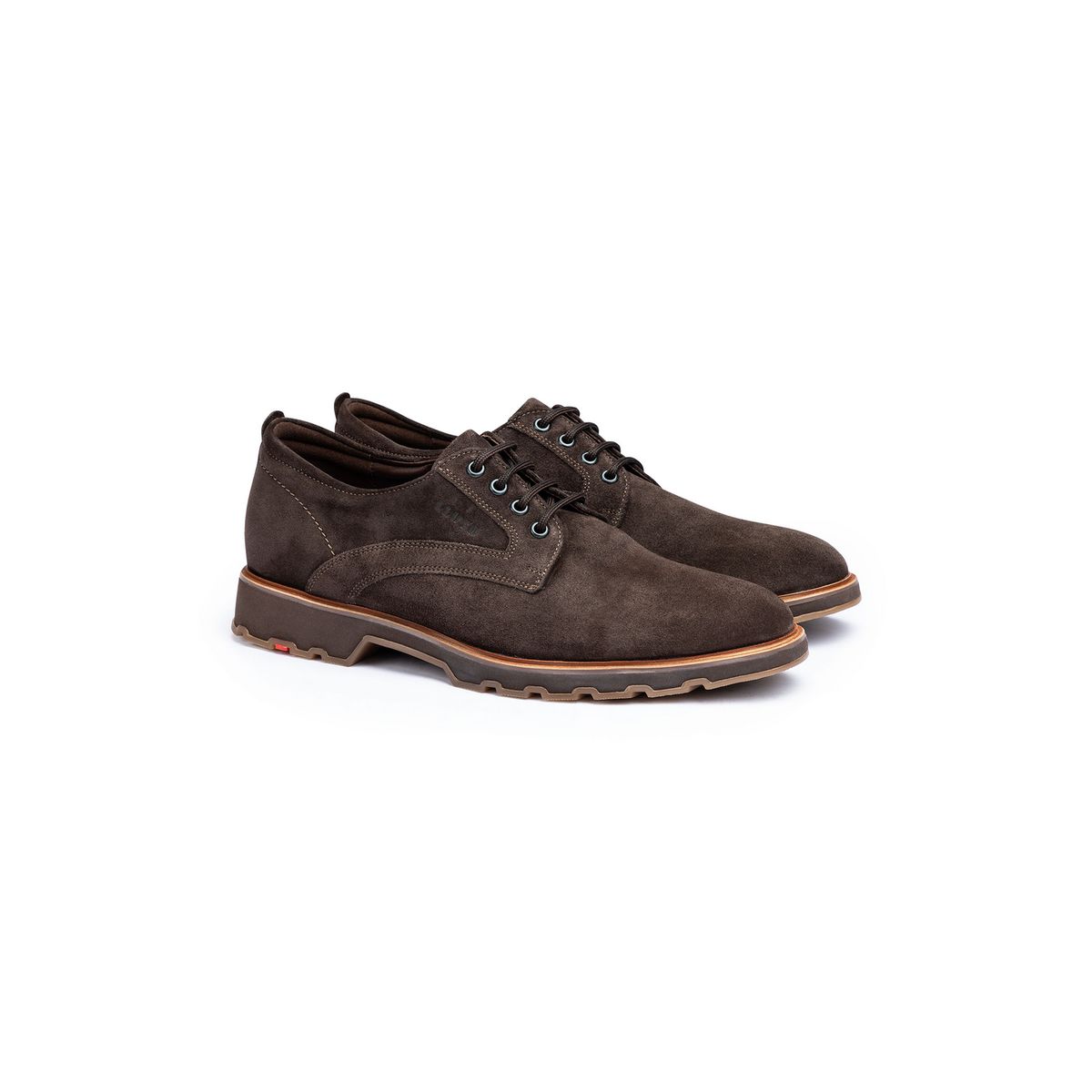Klassische Derby-Schuhe aus Rauleder