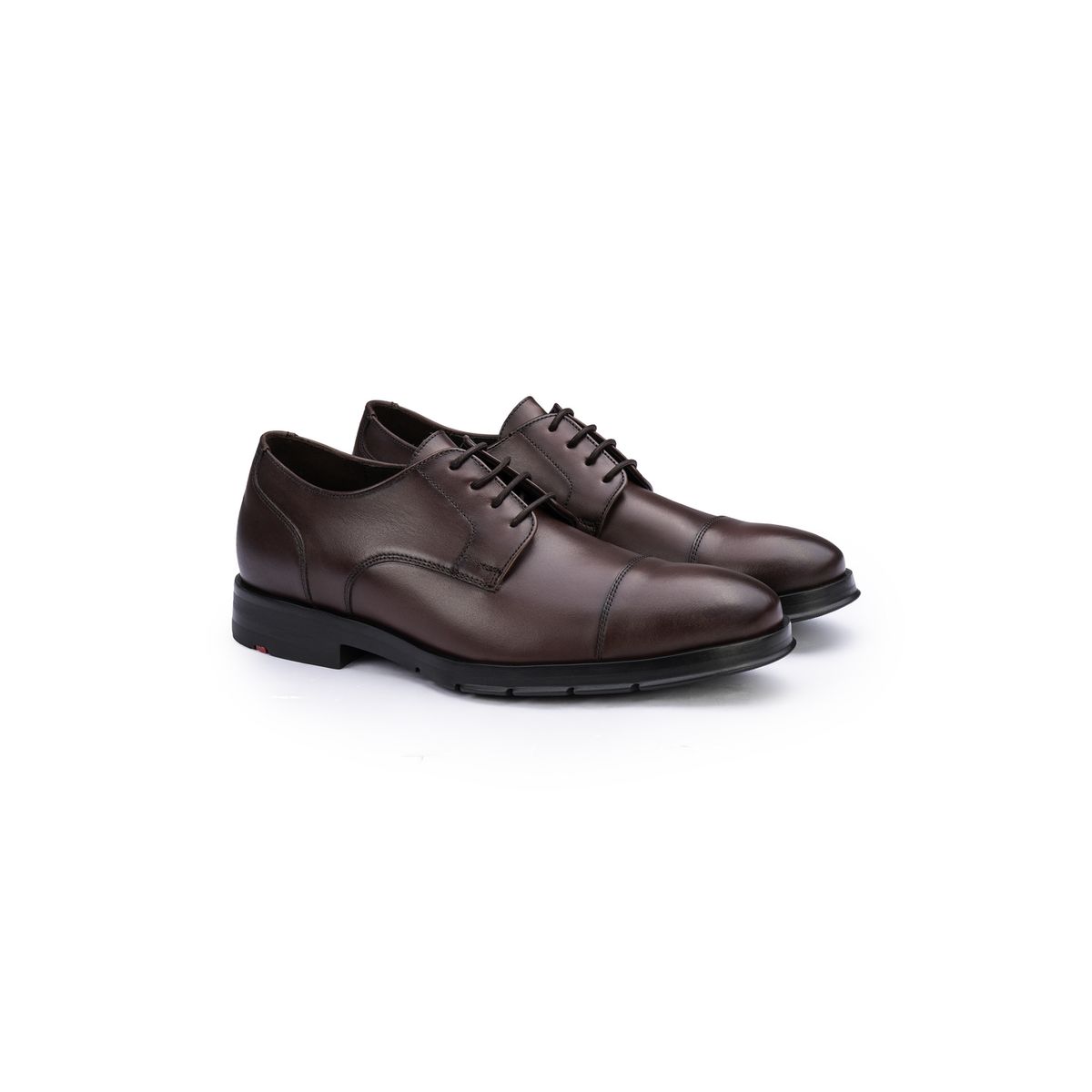 Klassische Cap-Toe Derby-Schuhe aus Leder