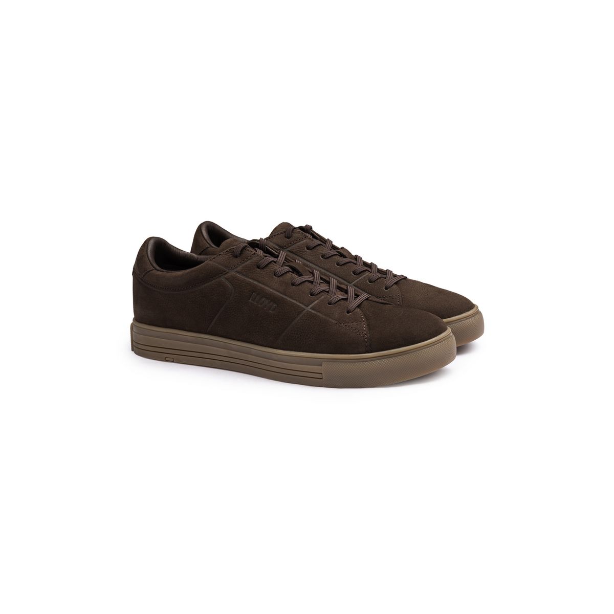 Low-Top Sneaker aus geprägtem Leder