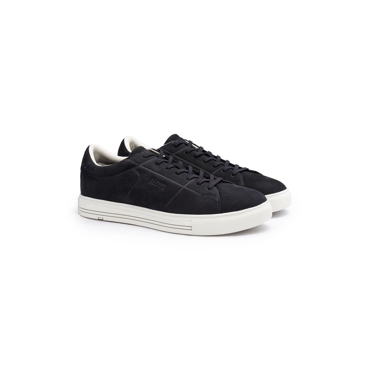 Geprägter Low-Top Leder-Sneaker