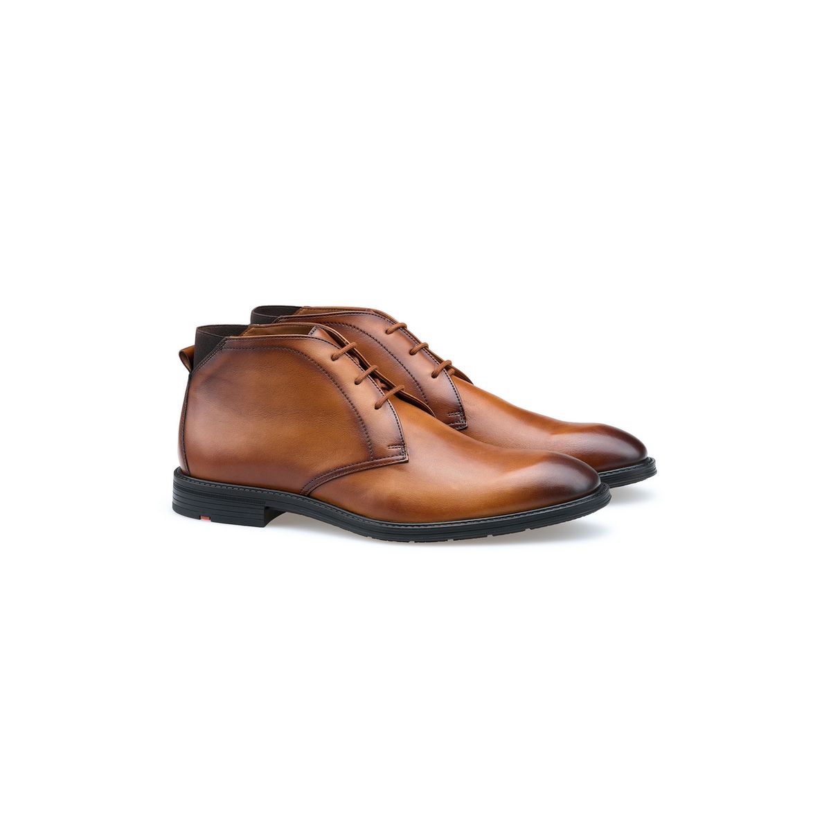 Elegante Glattleder Chukka Boots