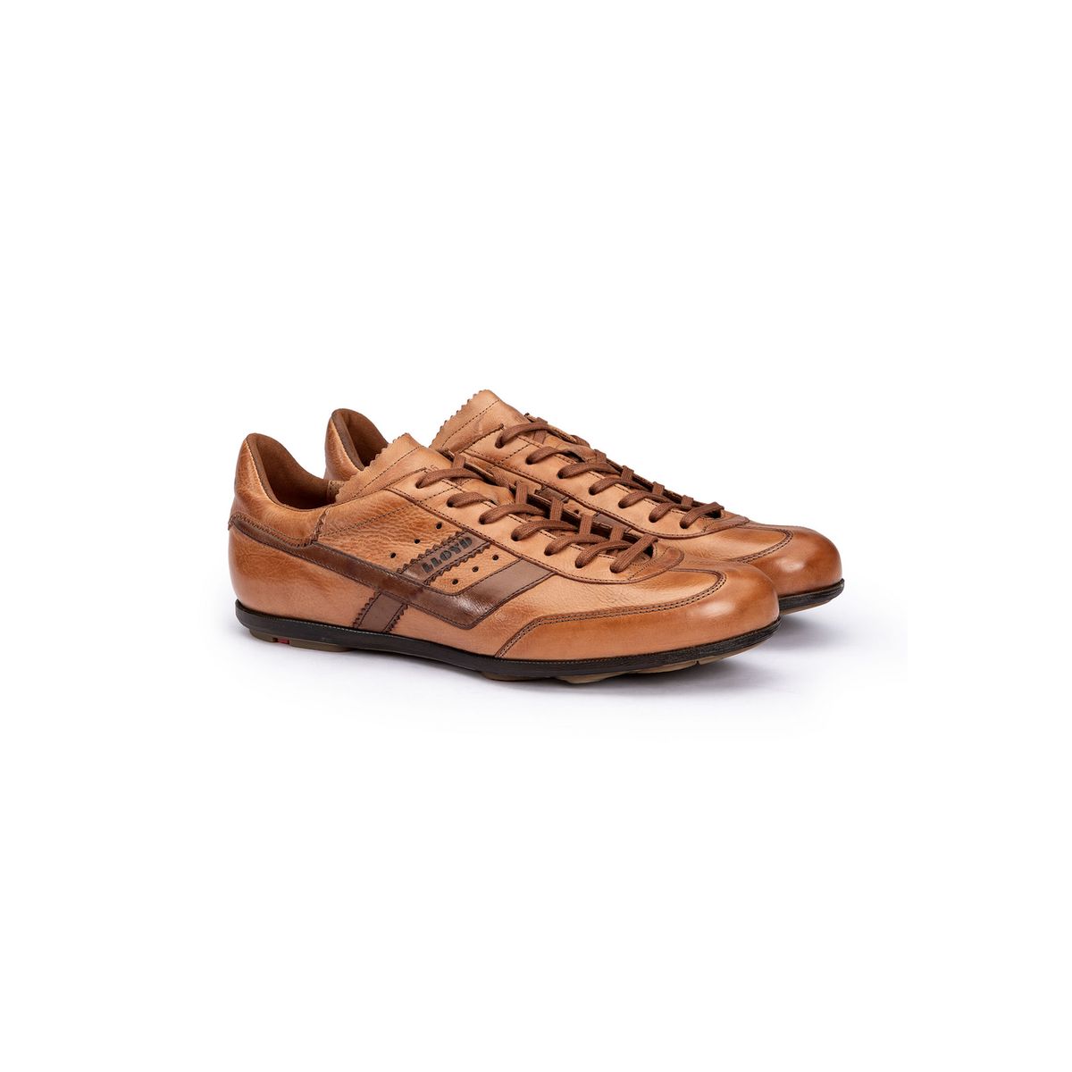 Polierte Low-Top-Schuhe aus Glattleder