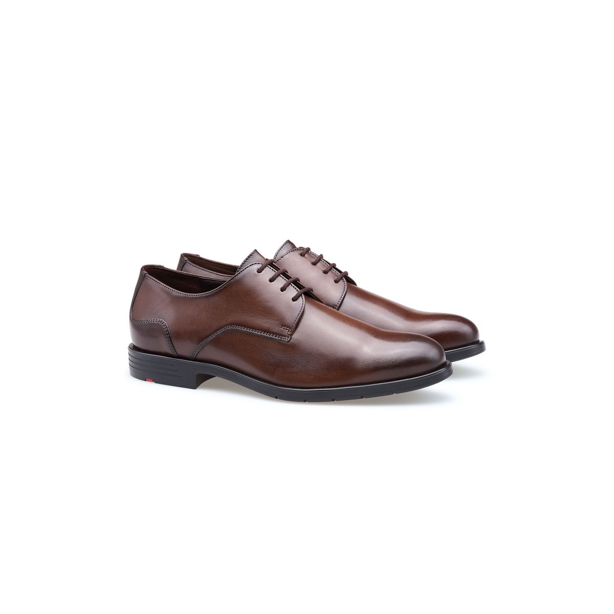 Elegante Glattleder Derby Schuhe