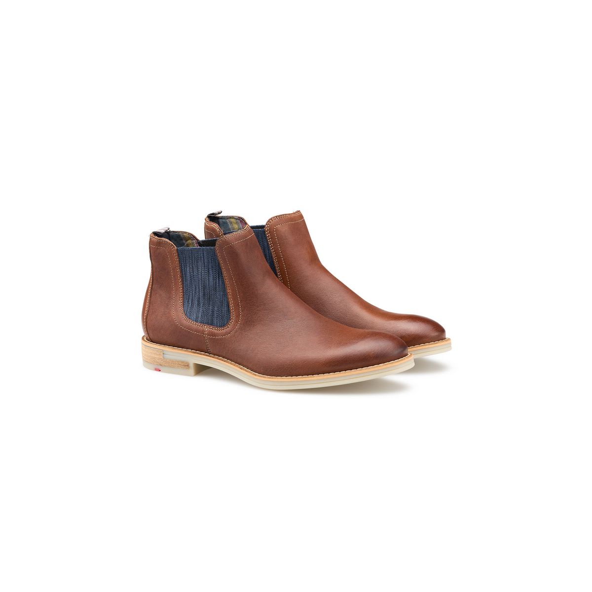 Klassische Chelsea-Boots aus Narbenleder
