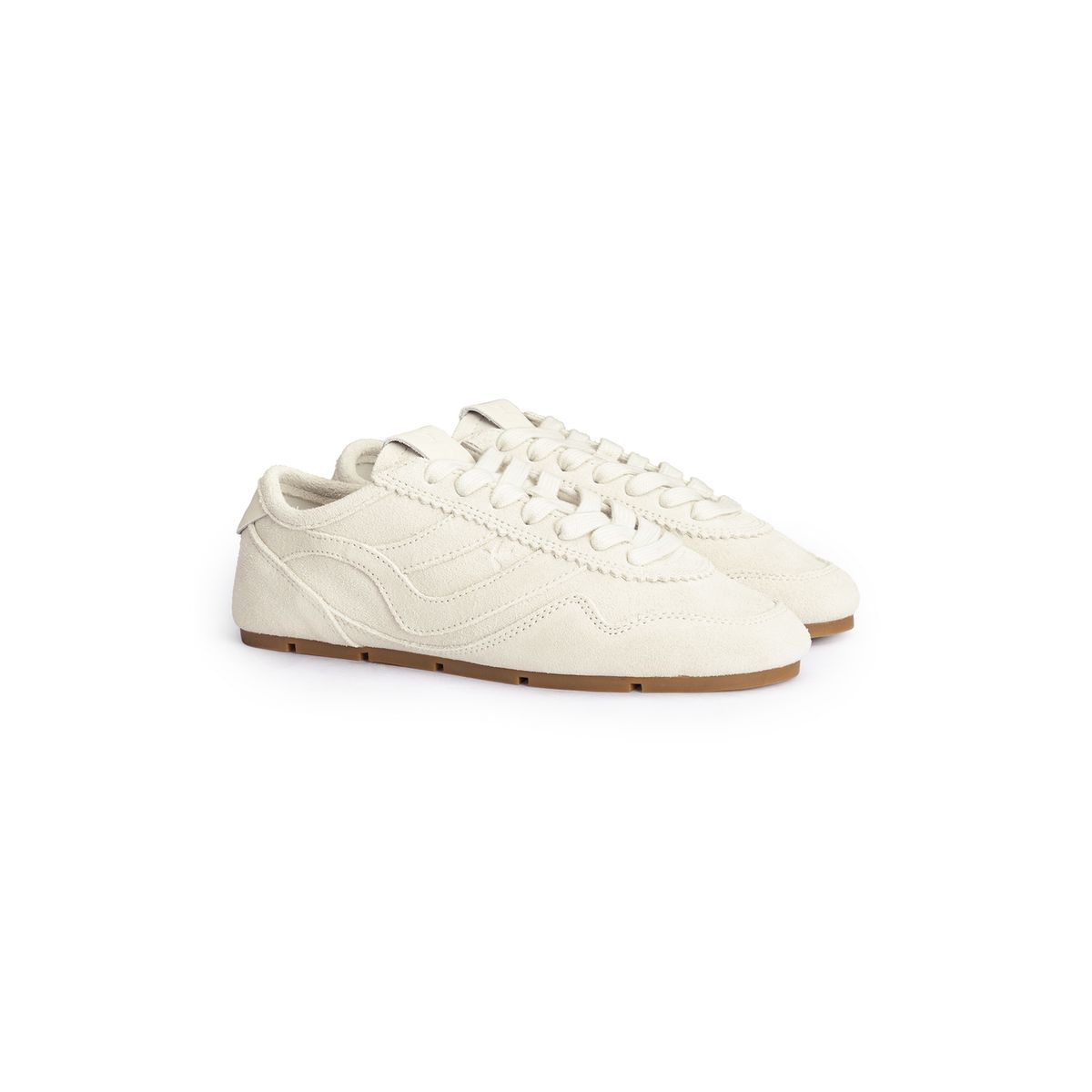 Schlichte Low-Top Rauleder-Sneaker