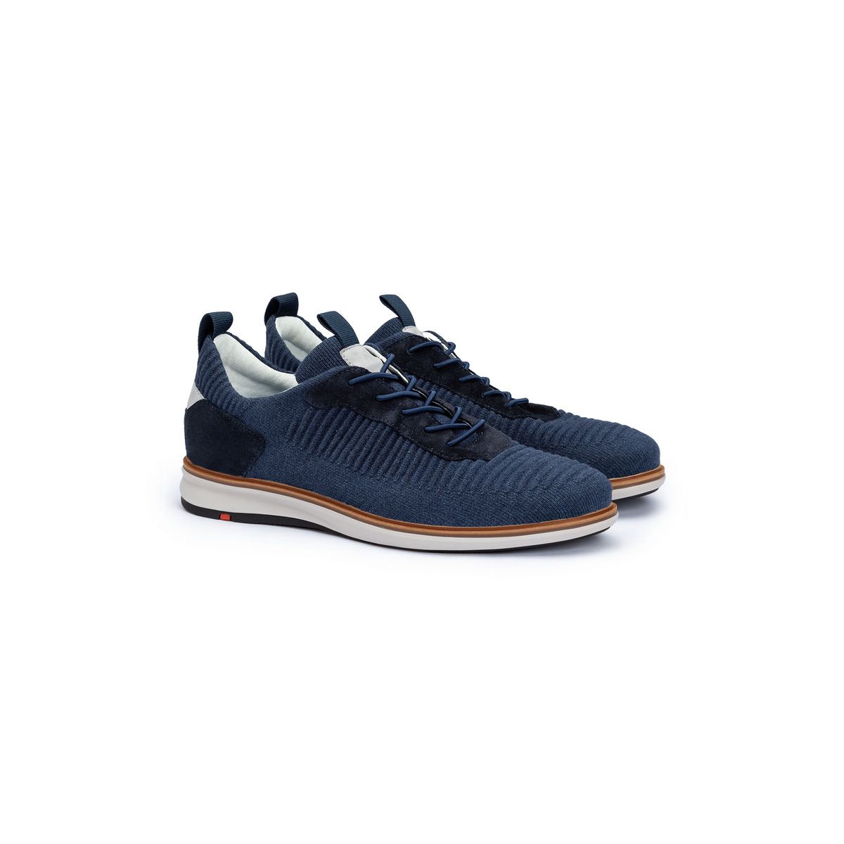 Sneaker aus Strick und Rauleder