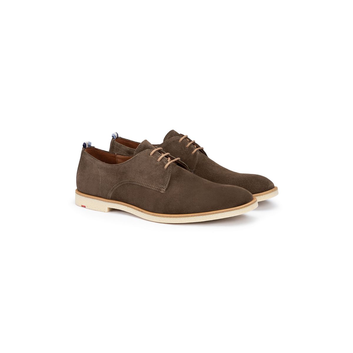 Klassische Wildleder-Derby-Schnürschuhe
