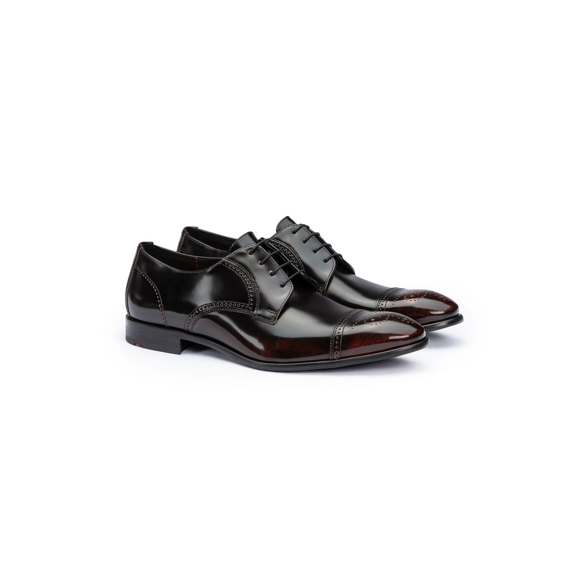 Elegante Derby-Schuhe aus Glanzleder