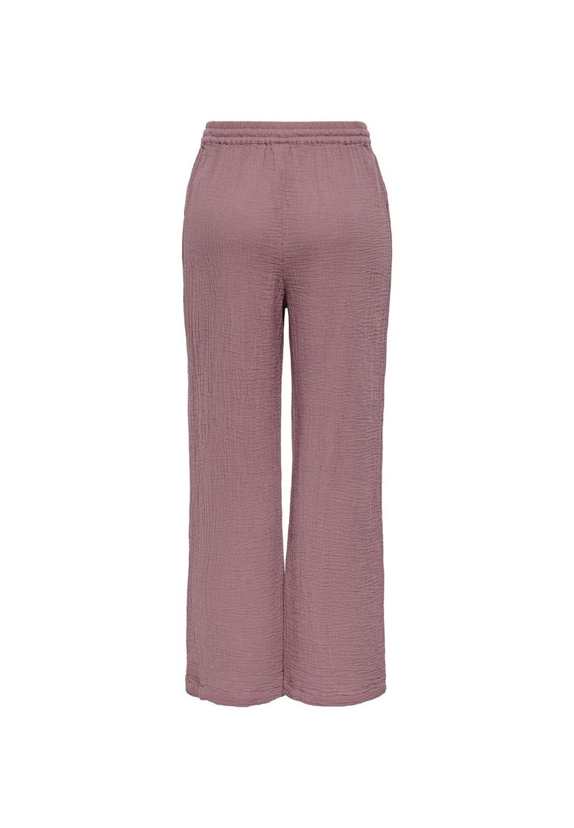 Lässige verkürzte Gaze Hose