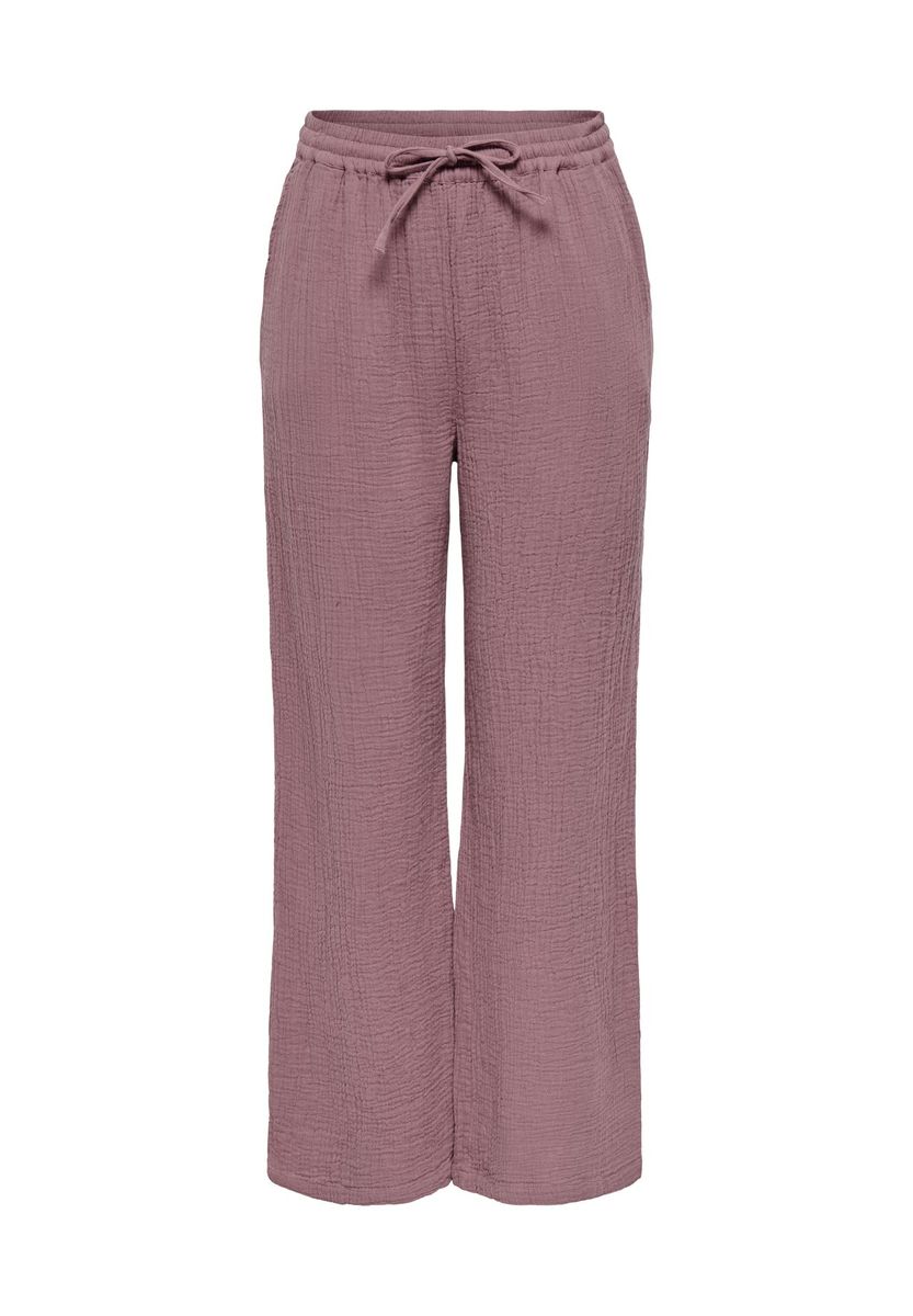 Lässige verkürzte Gaze Hose