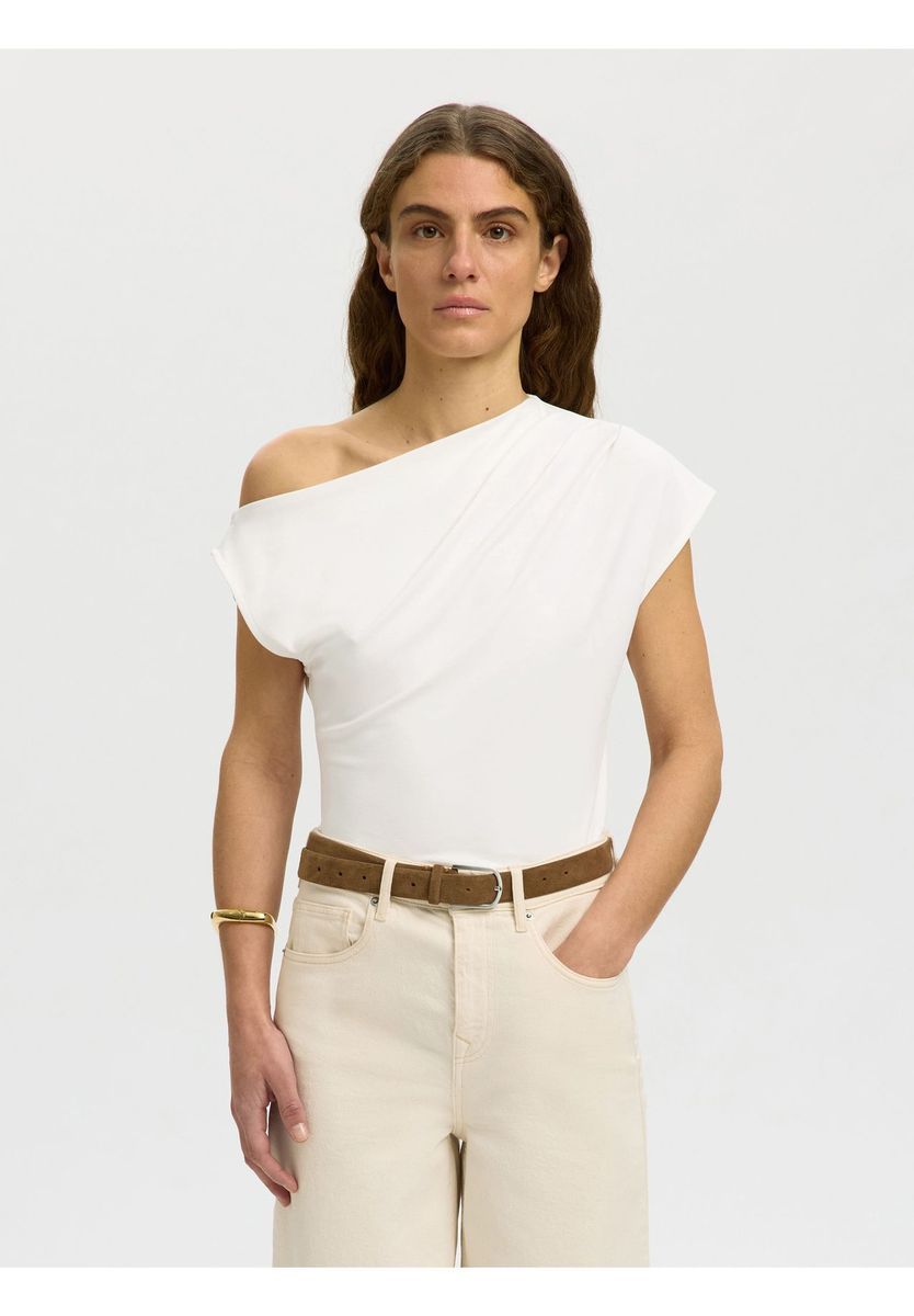 Elegantes T-Shirt mit U-Boot-Ausschnitt