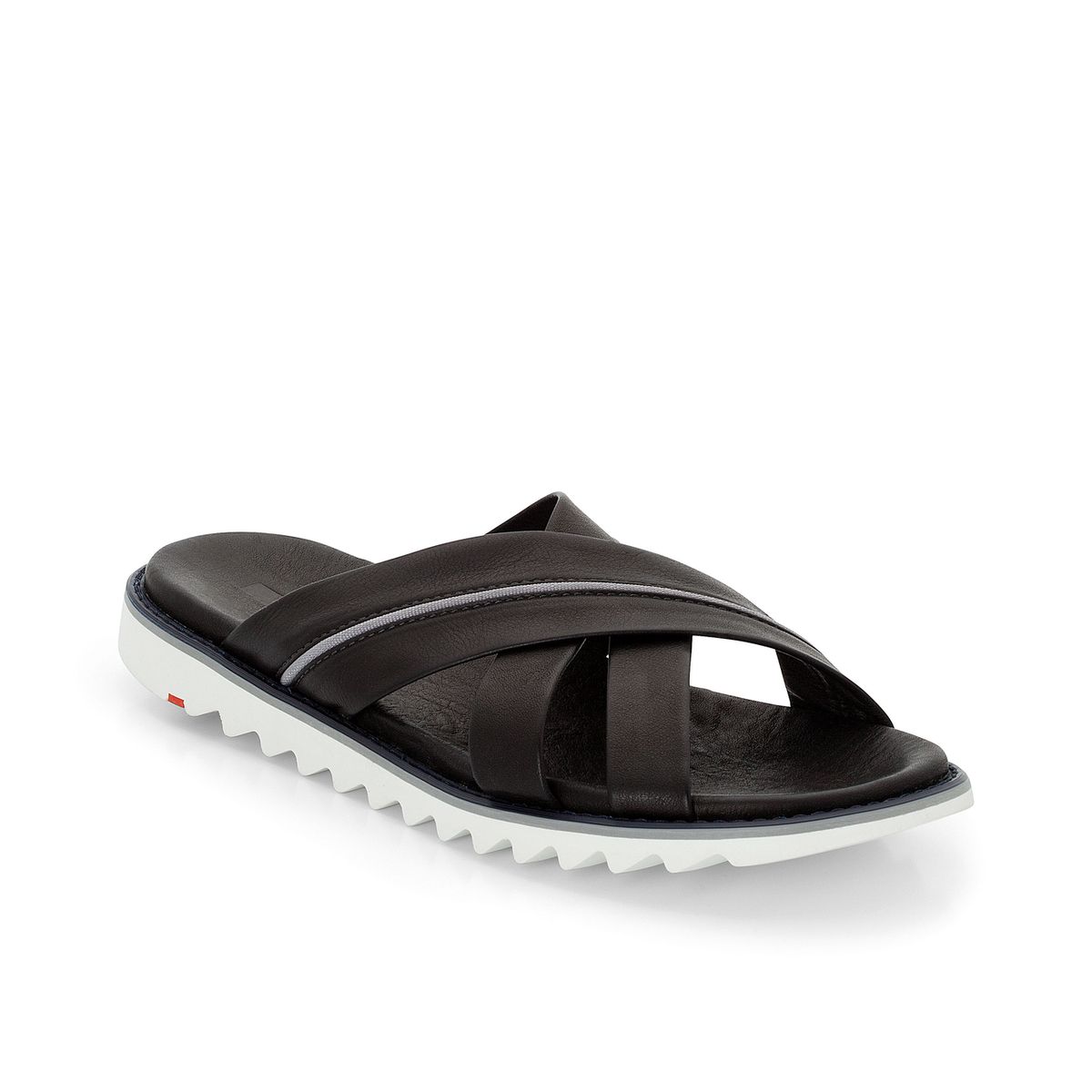 Leder-Sandalen mit Kreuzbandage