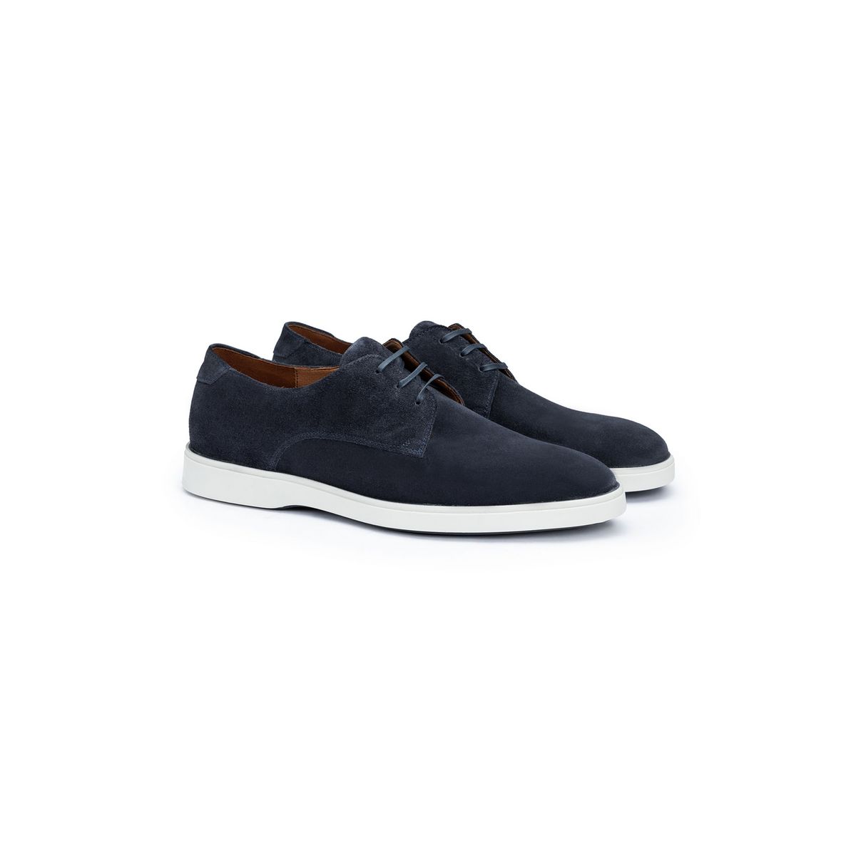 Klassische Rauleder Derby-Schuhe