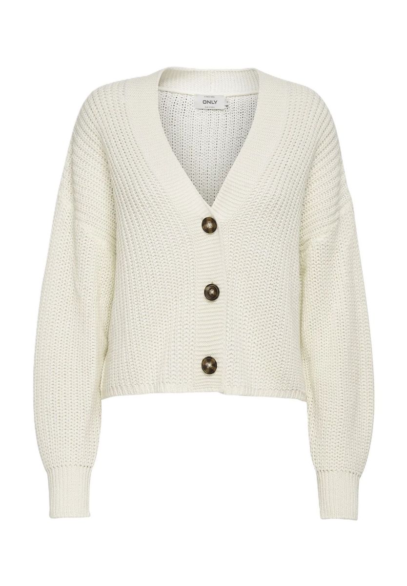 Kurze Strickjacke mit Knöpfen