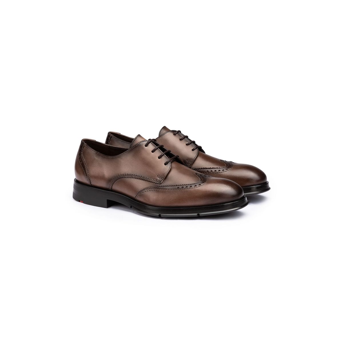 Klassische Leder Brogue Derby-Schuhe