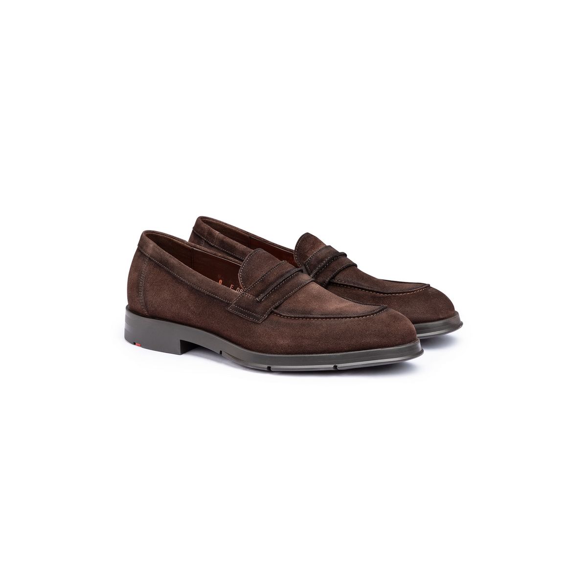 Suede Penny Loafer mit Gummisohle