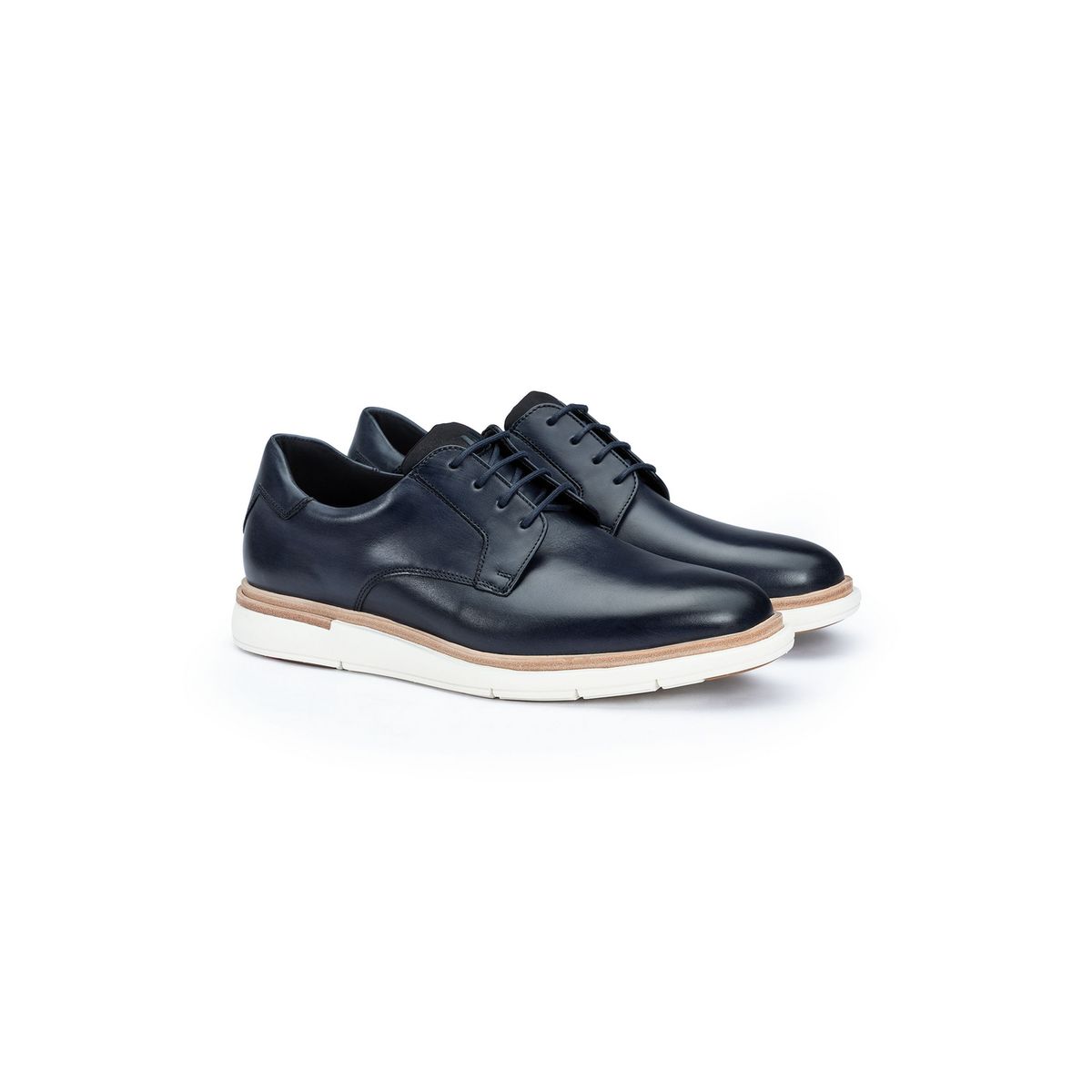 Zeitgemäße Leder-Derby-Schuhe