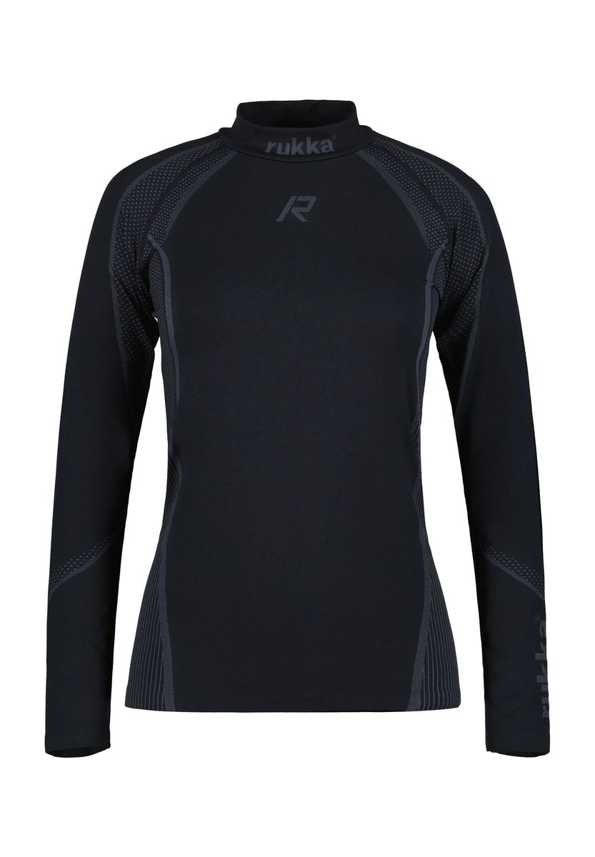 Sportliches Langarmshirt mit Stehkragen