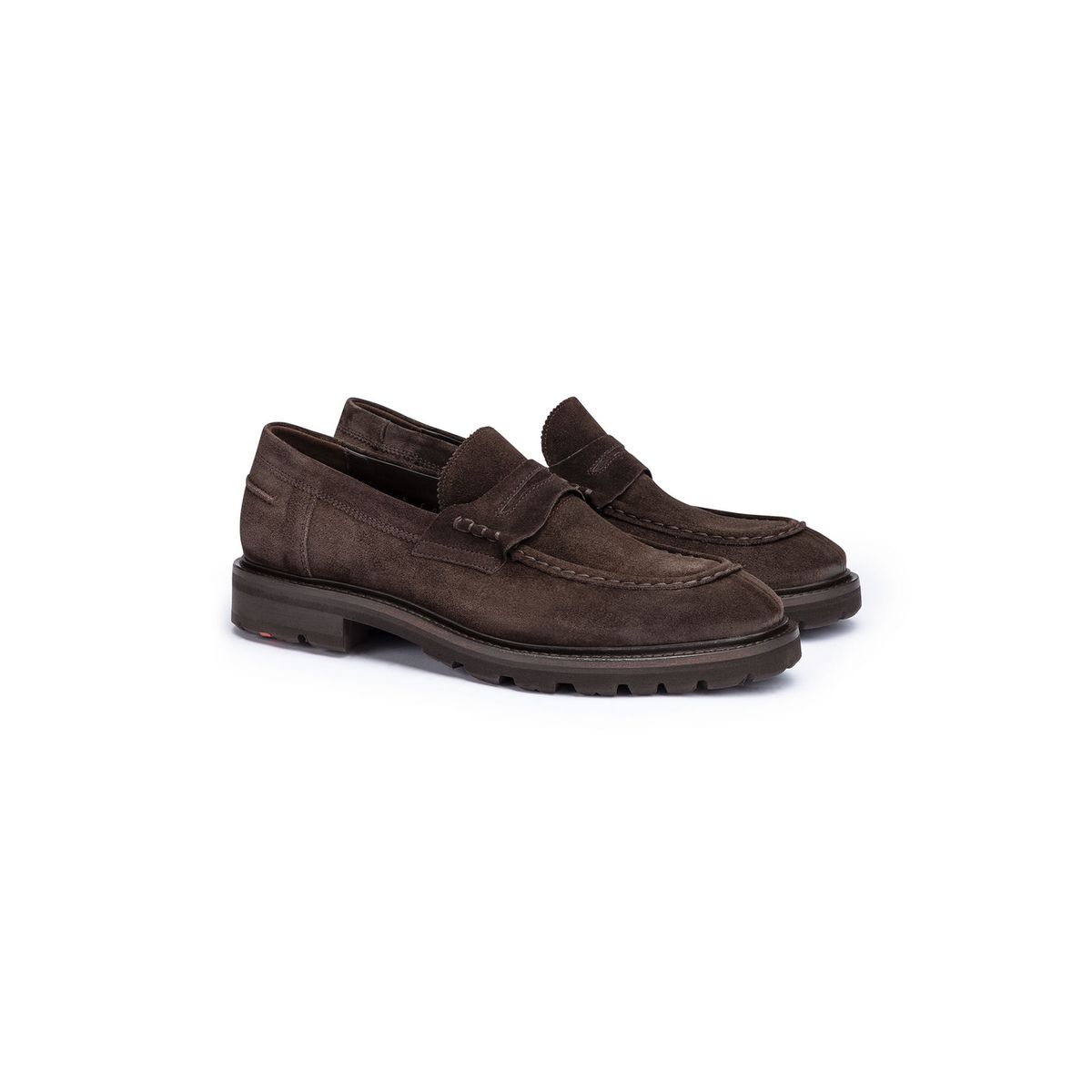 Suede Penny-Loafer mit Profilsohle