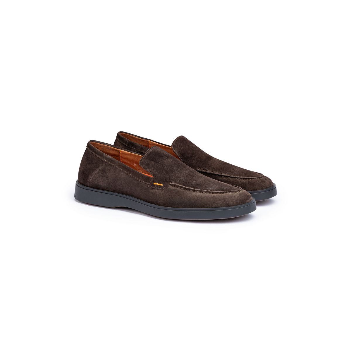 Lässige Wildleder-Slipper mit Gummisohle