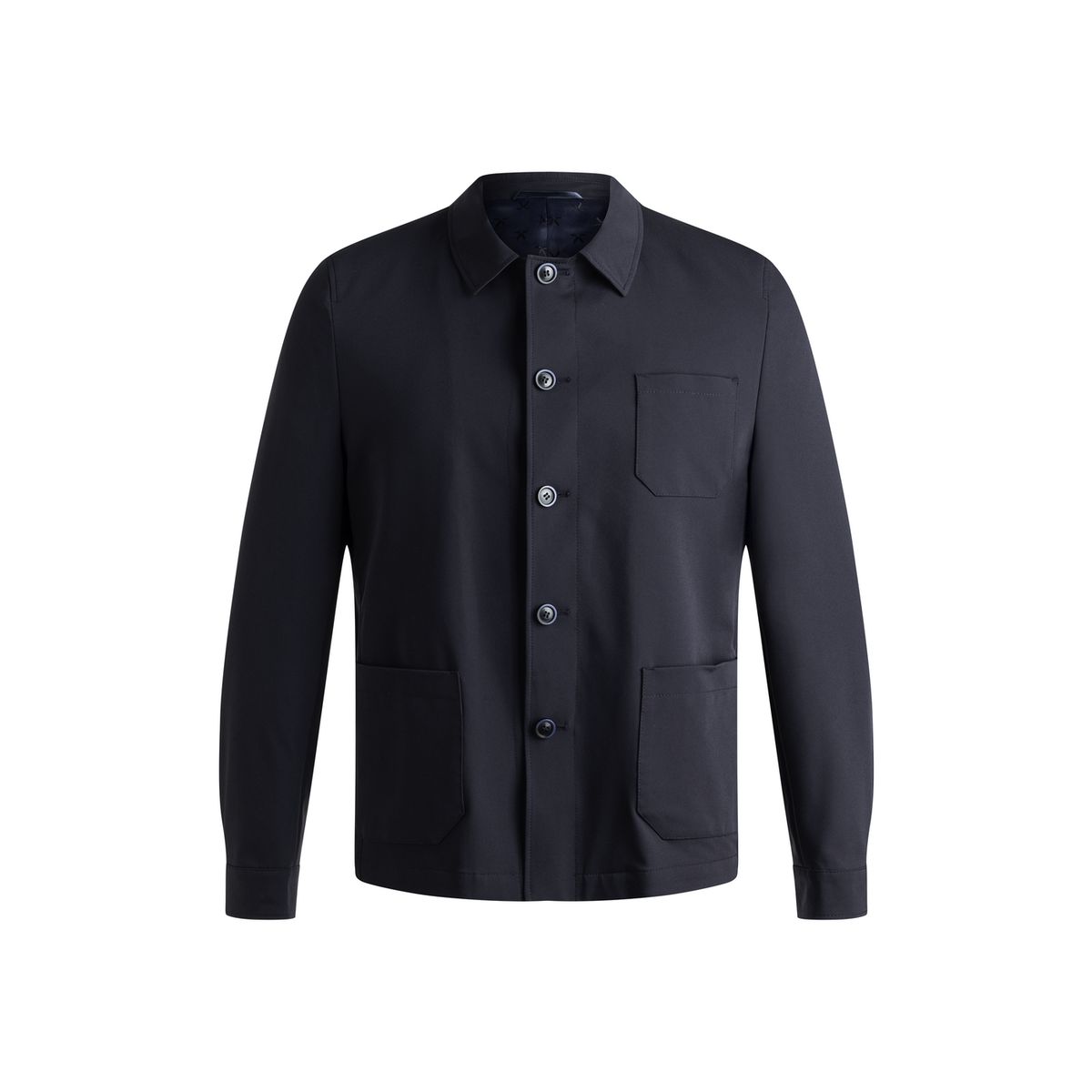 Minimalistisches Nylon-Overshirt im Utility-Stil