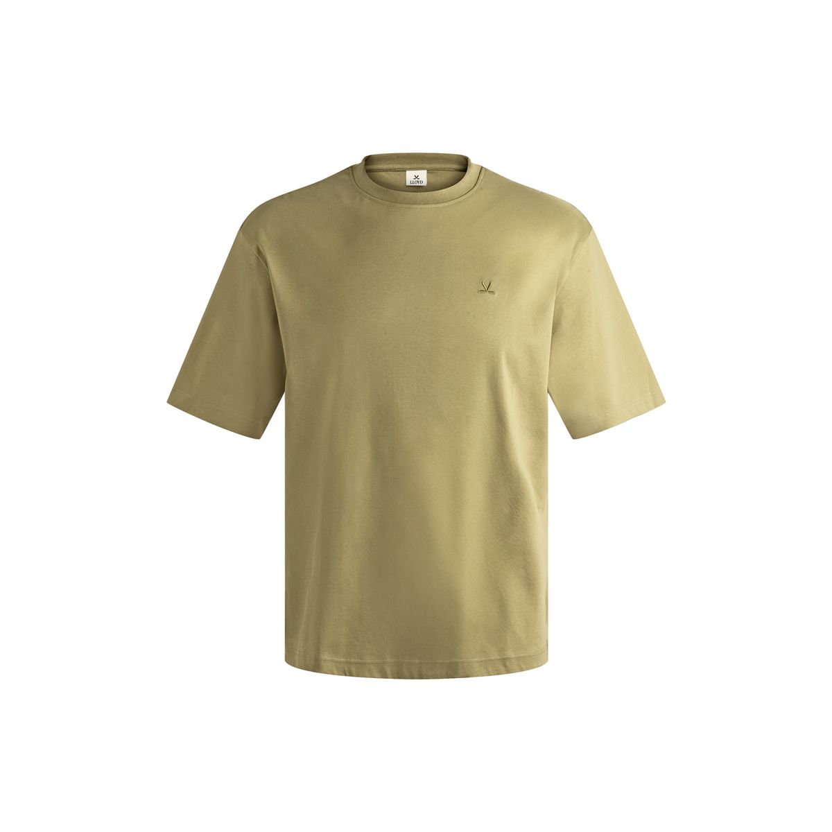 Oversized Rundhalsshirt aus merzerisierter Baumwolle