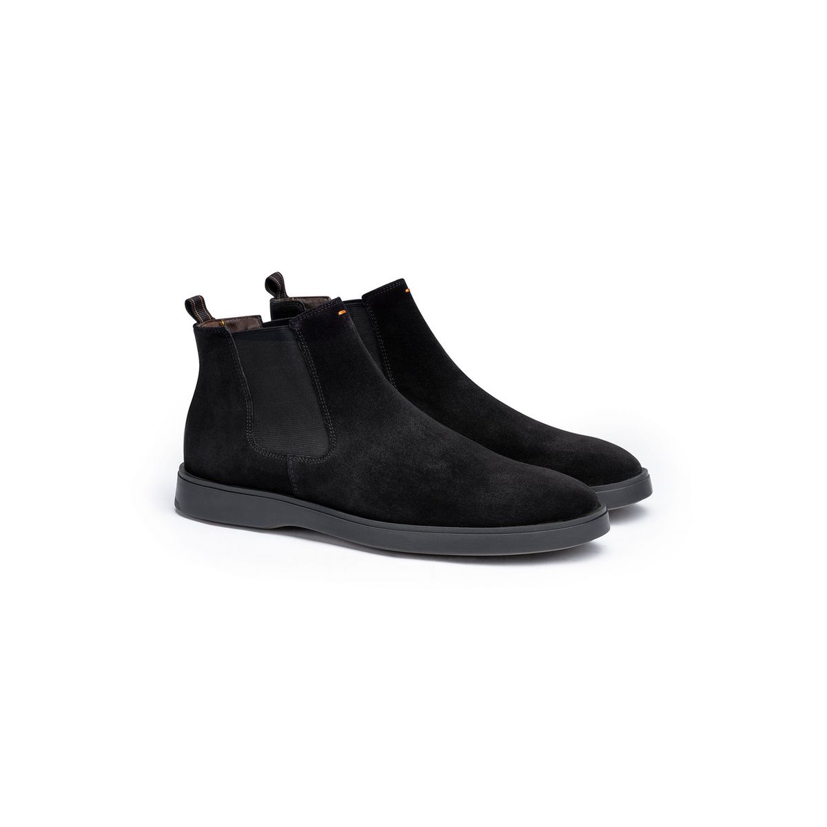 Chelsea-Boots aus Rauleder mit Gummisohle