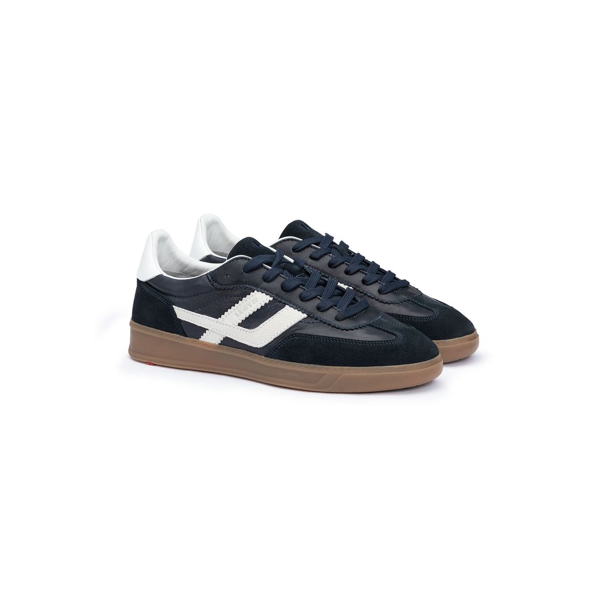 Retro Low-Top-Sneaker aus Leder