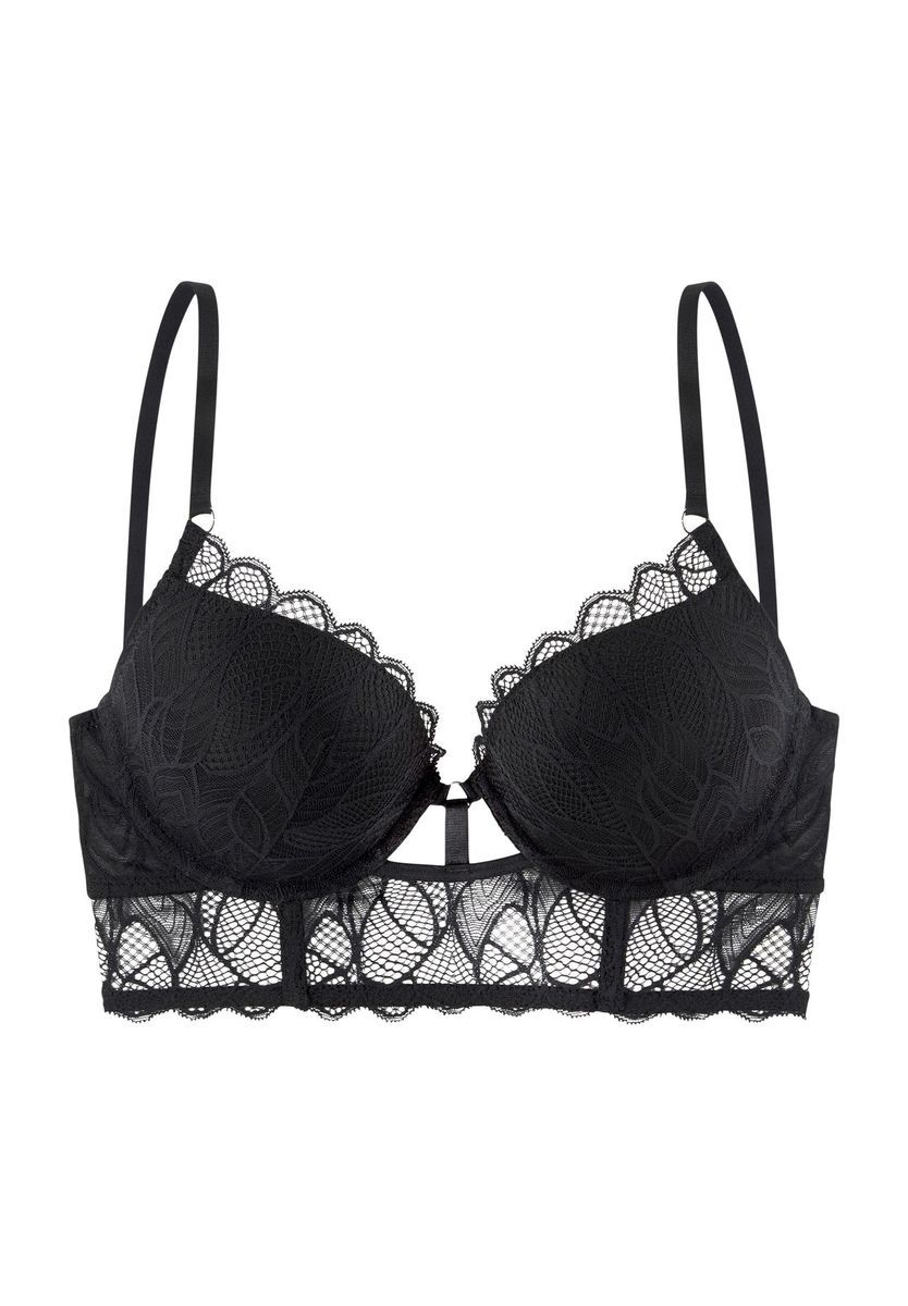 Push-Up-BH im Bustier-Stil mit Spitze