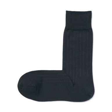Rechtwinklige Business-Socken mit Rippstruktur