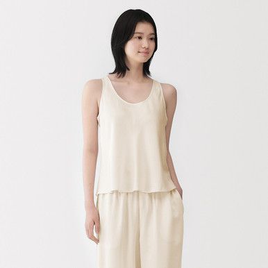 Fließendes Lyocell-Satin Tanktop