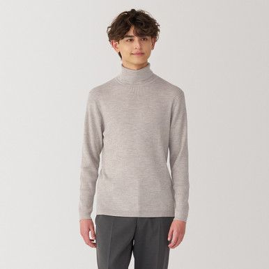 Minimalistischer Woll-Rollkragenpullover