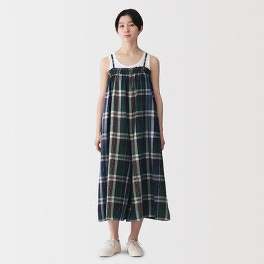 Madras-Karo Jumpsuit aus Bio-Baumwolle