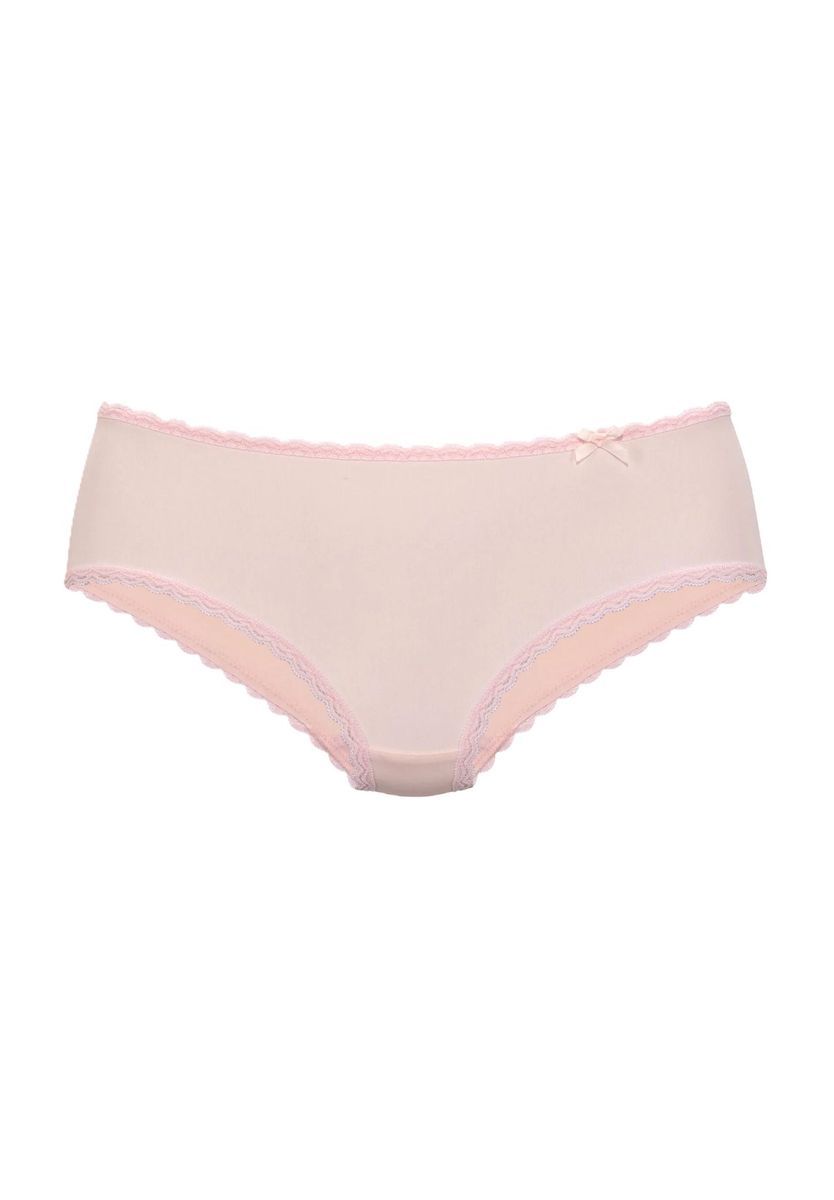 Hipster-Slip mit Spitze und Schleife
