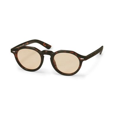Vintage-inspirierte Crown-Panto Sonnenbrille
